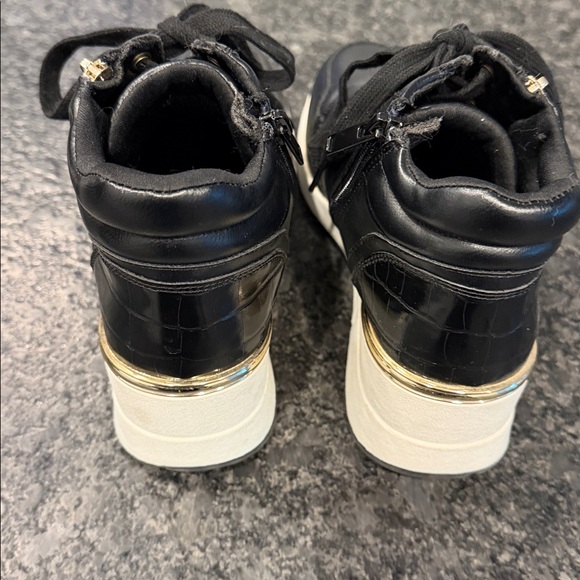 Aldo Black Sneakers with Gold Details - Picture 3 of 6